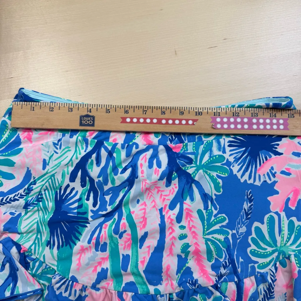 Lilly Pulitzer Luxletic UPF 50+ Emalee Ruffled Jet Stream Skort Women's Large - Image 10