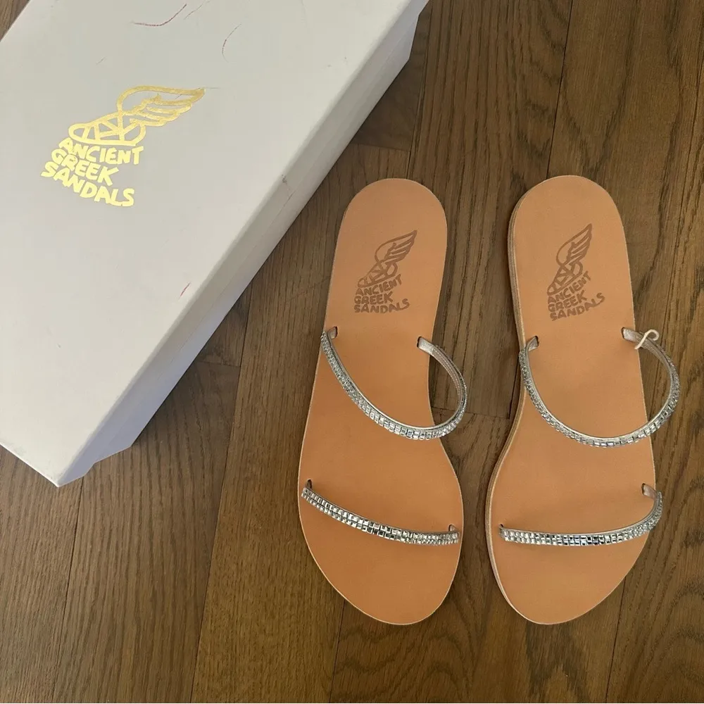 NIB Ancient Greek Sandals Saita Crystal - Image 4