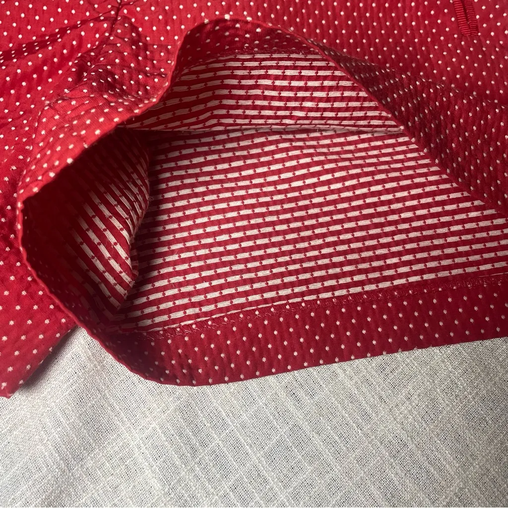 Cynthia Rowley‎ Red Polka Dot Shorts Size 10 Patriotic 4th of July Summer Cotton - Image 8