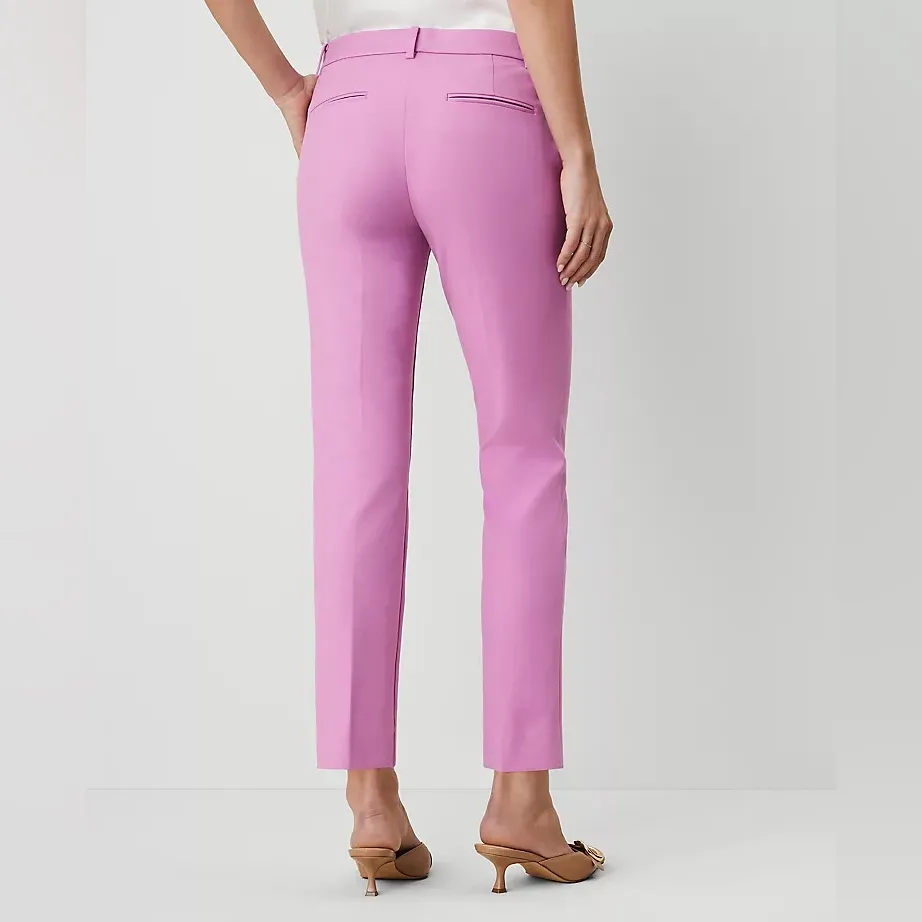 Ann Taylor the Eva ankle pants‎ pink Barbiecore professional women’s size 14 - Image 2