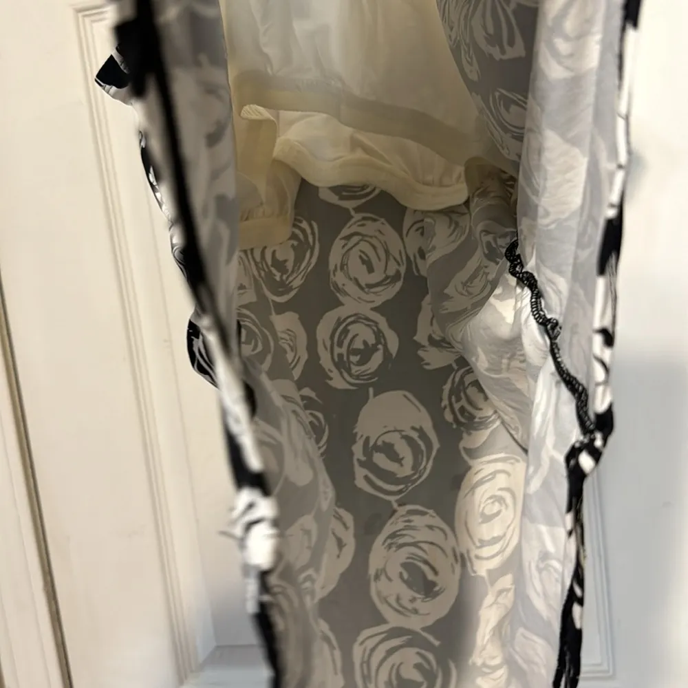 Anne Cole Swim Tank Top Black White Floral Estilo Removable Pads Size 22W - Image 9