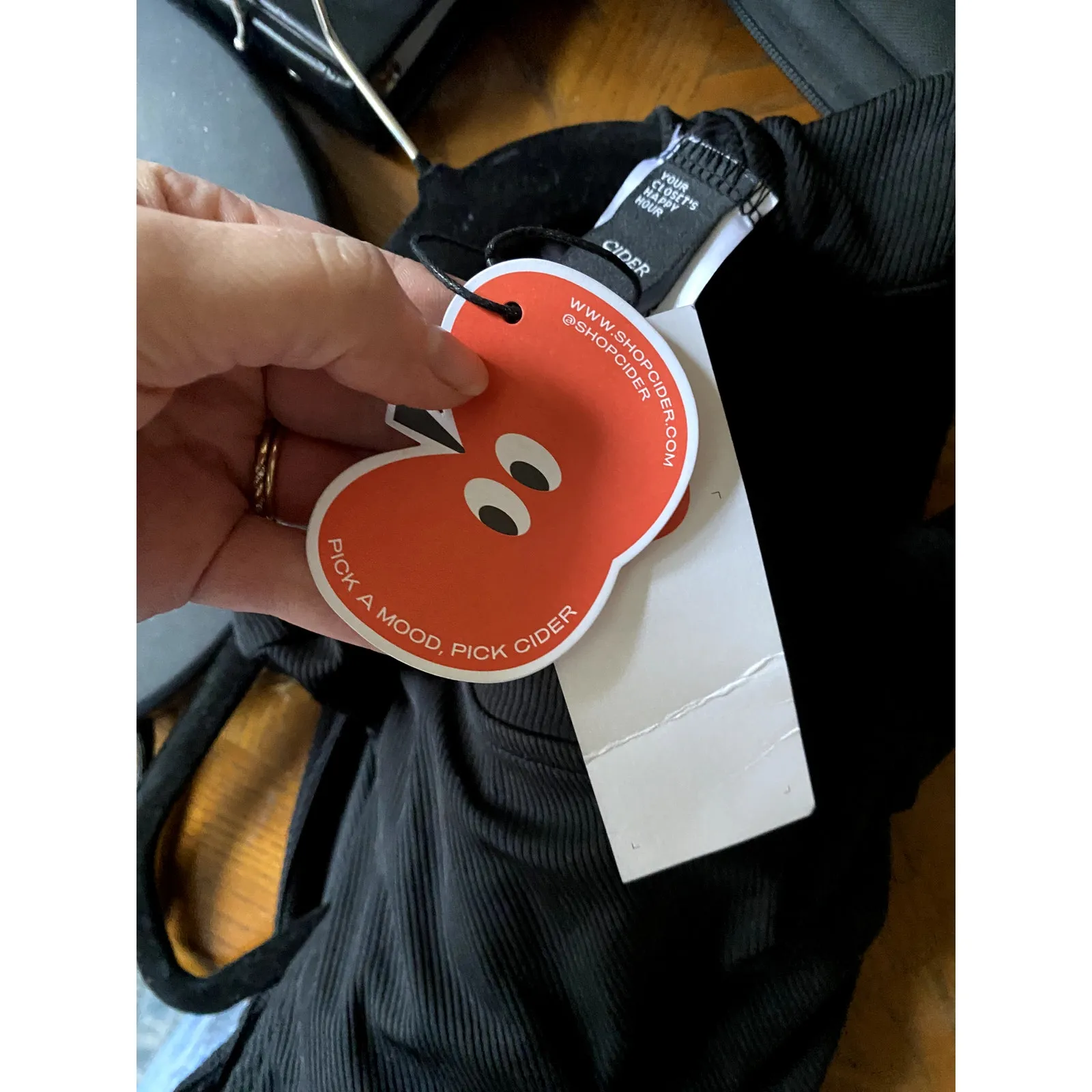 Cider Viral Slimming Black Jumpsuit Large Wide Leg Lounge Date Night‎ Minimalist - Image 7