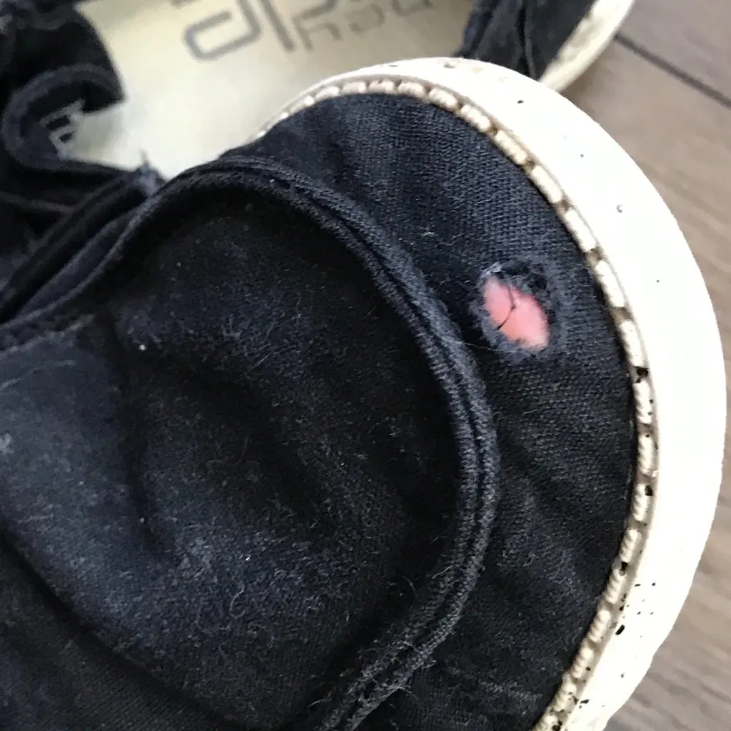 HEYDUDE Black Wendy Slip On Shoes Women's Size 10 EU 41‎ Casual Cotton Comfort - Image 2