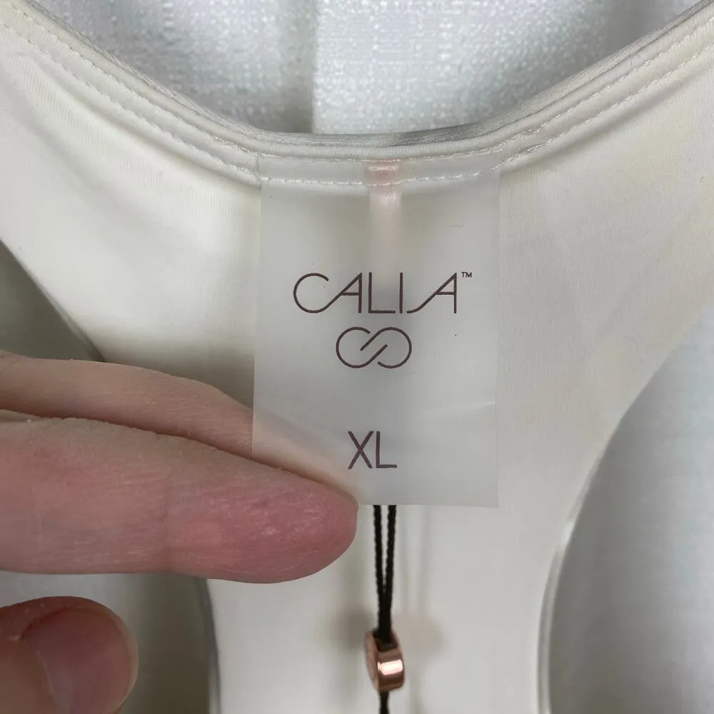 Calia Beige Aquatic Neutral Energize Tank Exercise Dress With Shorts Sz.XL NWT Tan - Image 7