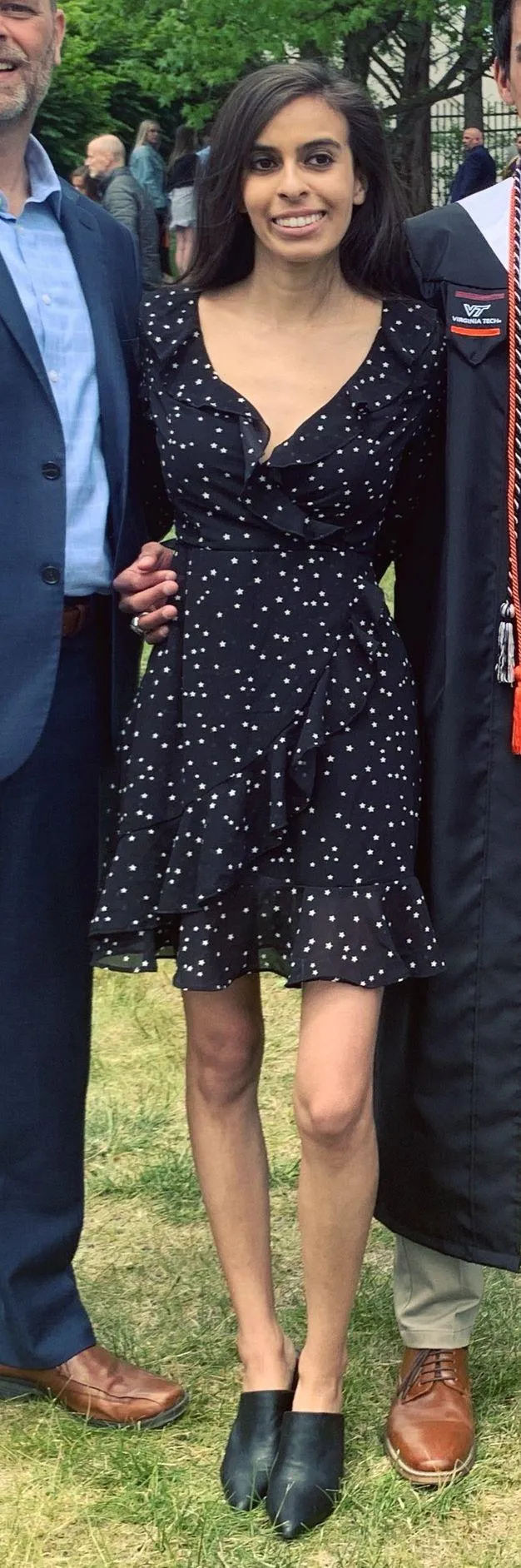 SheIn Black Star Long Sleeve Dress - Image 2