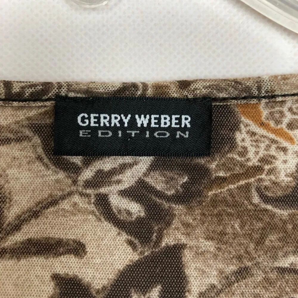 Gerry Weber Bohemian Ethereal Cottage Fairy Whimsical Twee Womens Top Sz Medium Brown - Image 3