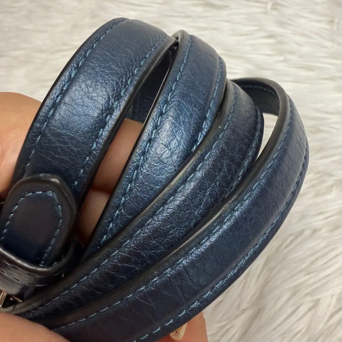 Coach  Blue Metallic Replacement Crossbody Strap - Image 5