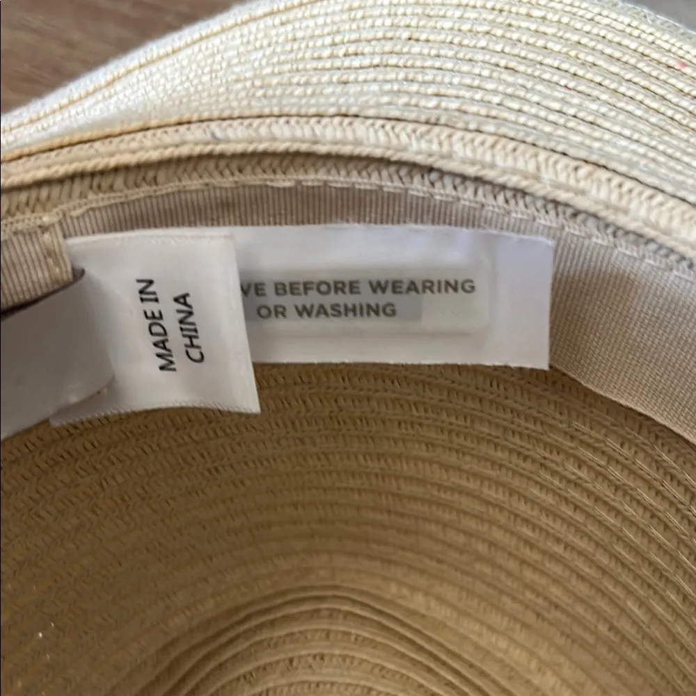 LOFT Tan and Black Fedora Hat - Image 3