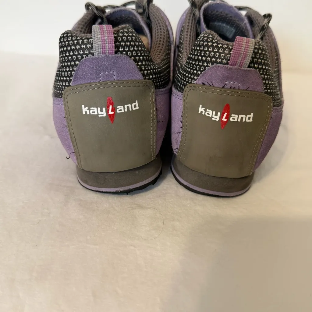 Kayland Comet Women’s Approach Shoes Size 8.5W Purple Suede Vibram Sole Hiking Gray - Image 8