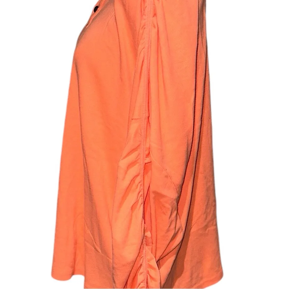 NWOT FP movement flow state layer ribbed ruched sleeve color orange thermal Top - Image 5