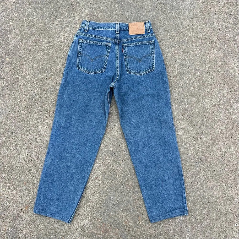 Vintage Y2K Levi’s 550 Womens relaxed fit tapered leg jeans 10 Mis S - Image 3