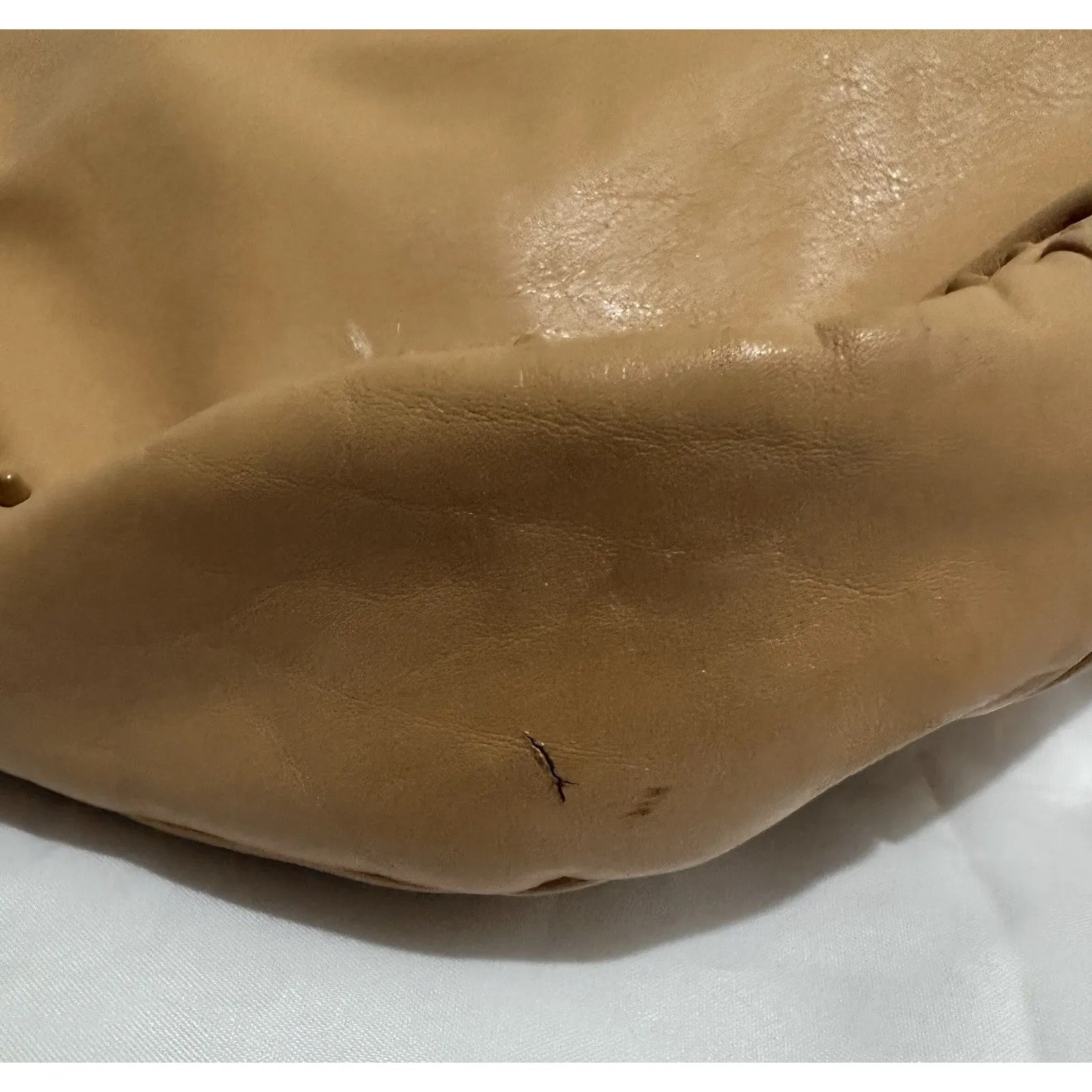 Rebecca Minkoff Nordstrom Luscious Camel Studded Hobo Bag Purse Silver Hardware - Image 8