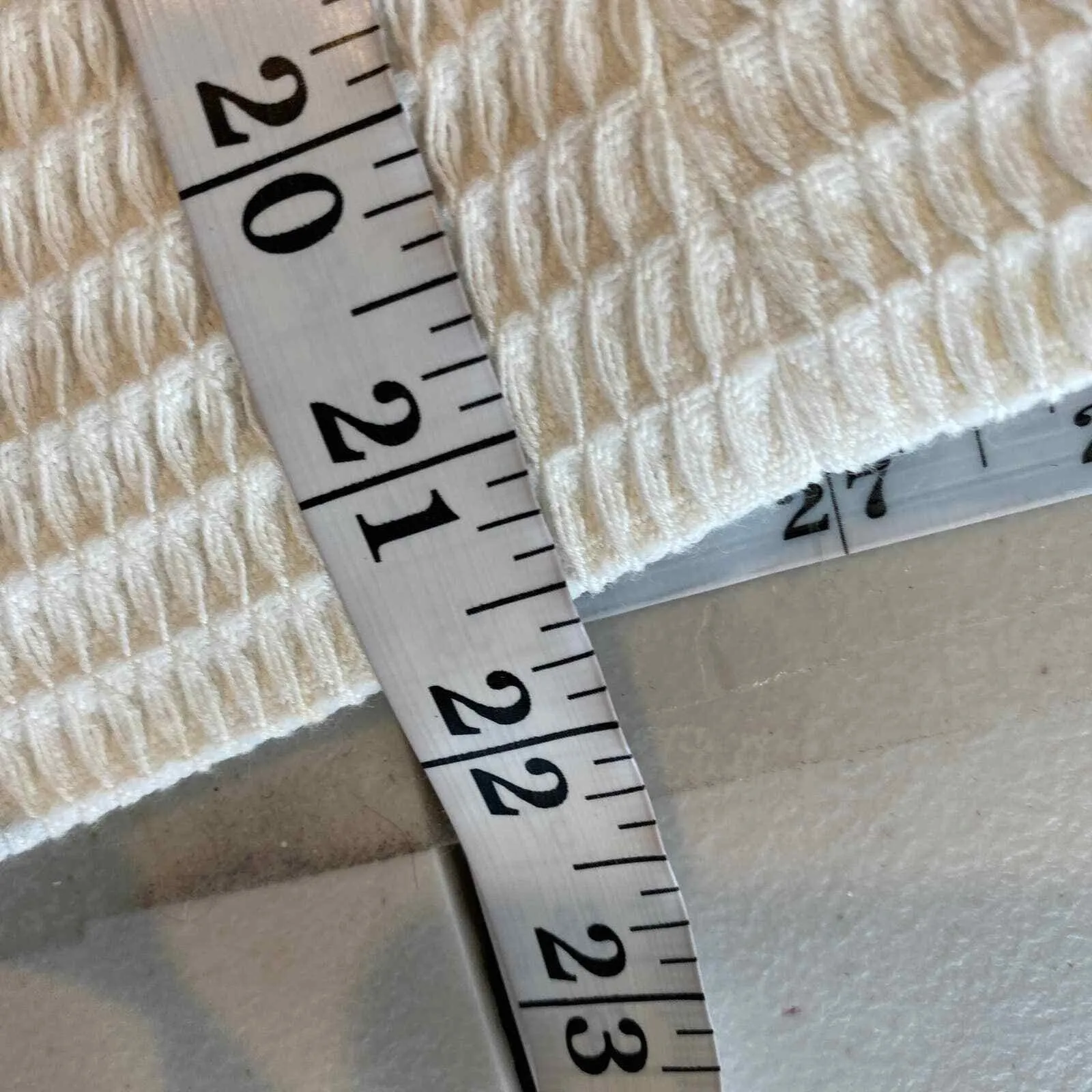 Joie Zip Front Jacket Medium White Waffle Knit Pockets Cotton Blend Zip Cuffs - Image 11