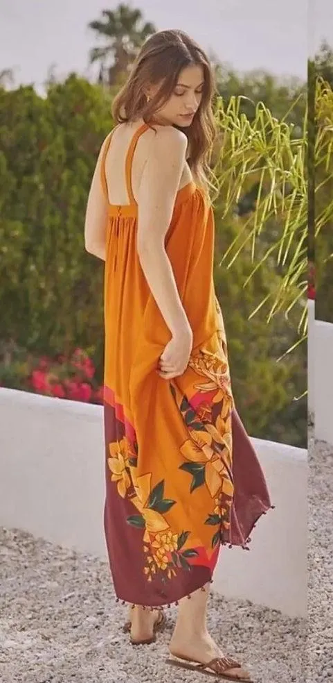 Farm Rio halter maxi cover-up dress - Image 3