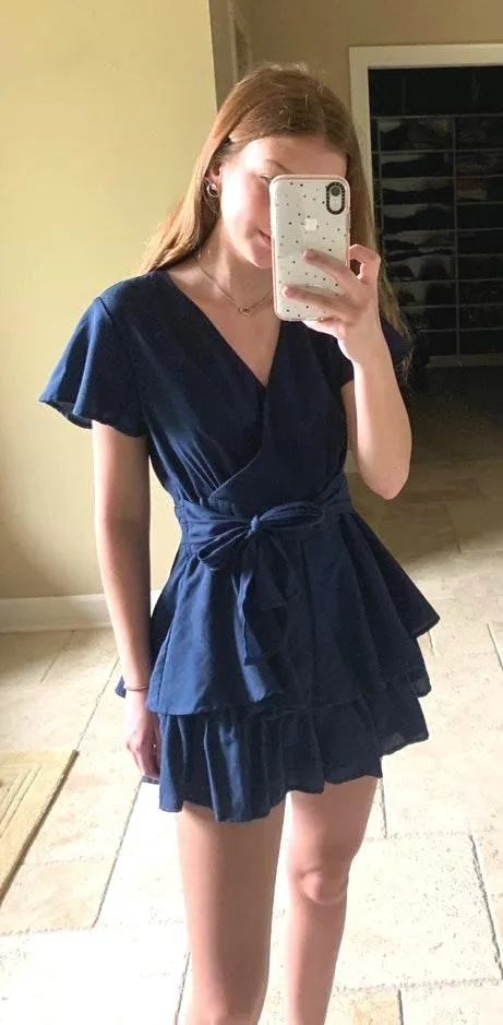 navy blue romper - Image 2