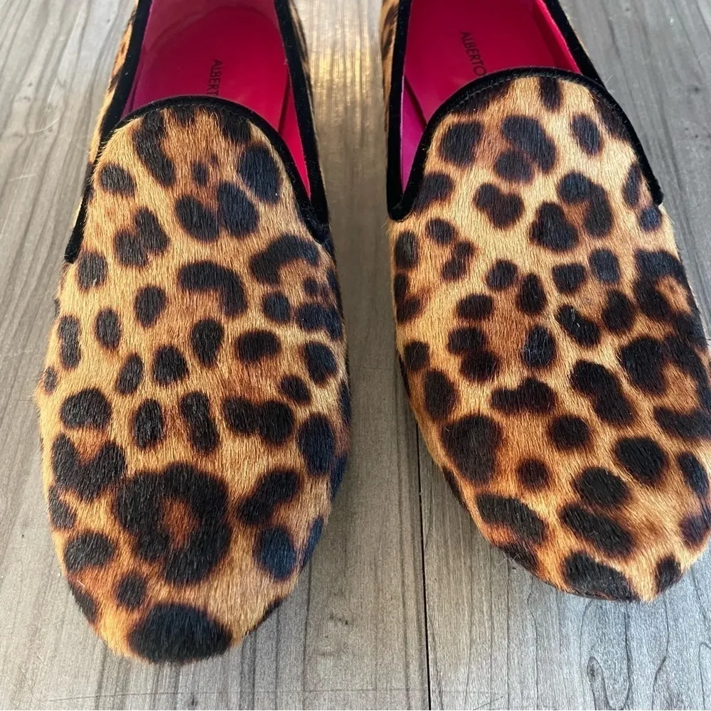 ALBERTO GOZZI Designer Leather Flat Dressy Shoes Size 7.5 - Image 6