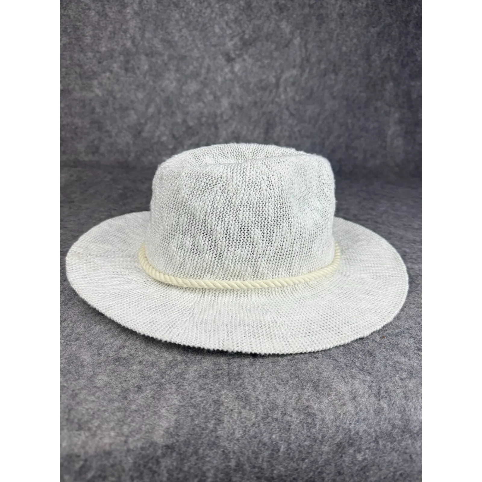 MARCUS ADLER Women's White Panama Cowboy Fedora Sun‎ Hat - Image 6