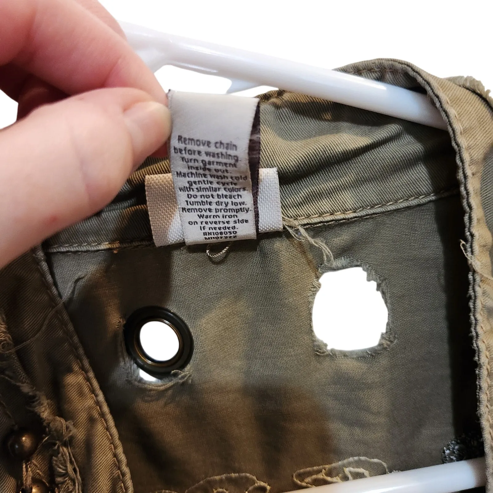 Vintage Venezia Retro Studded Lightweight Shirt Jacket Brown Shacket Size 18/20 - Image 7