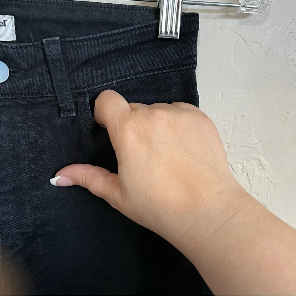 American Apparel Made‎ in the USA Black High Rise Skinny Denim Jeans - Image 4