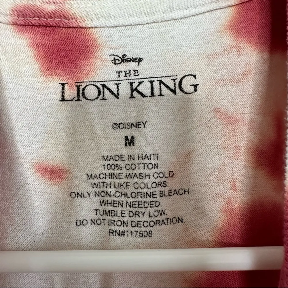 Disney the Lion King Tie Dye Graphic T Shirt Medium Unisex - Image 5