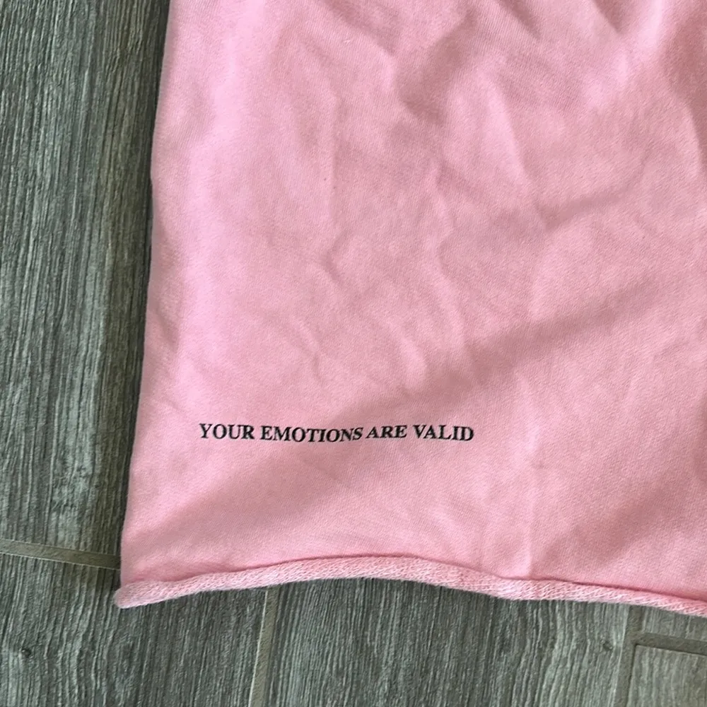 The Mayfair group your emotions are valid pink sweatshorts size small - Image 5