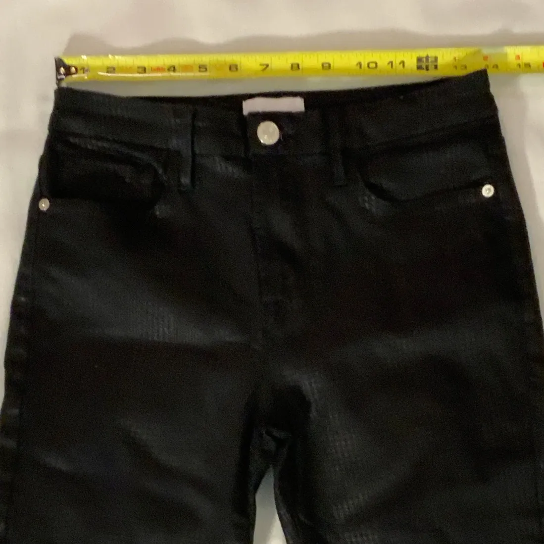 Frame Denim Le Crop Mini Boot in‎ Houndstooth Shine Size 28 - Image 7