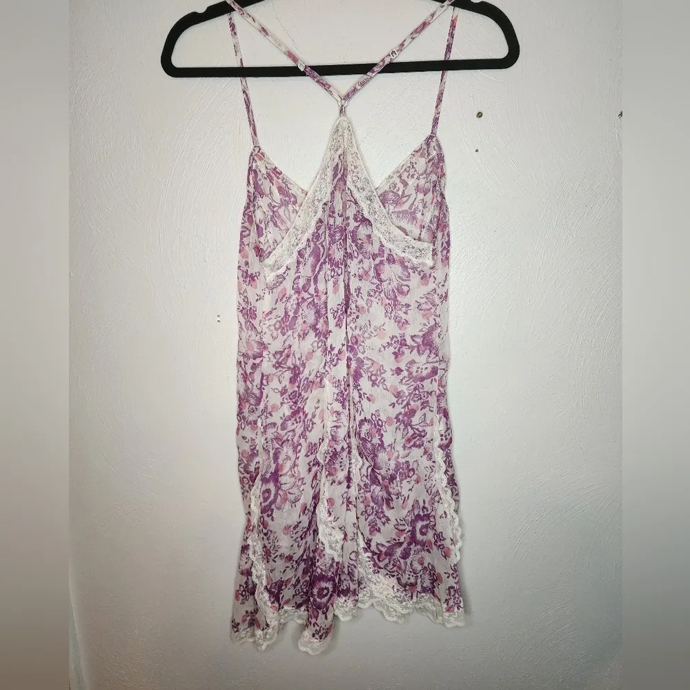 Free people floral lacey slip dress - Image 6