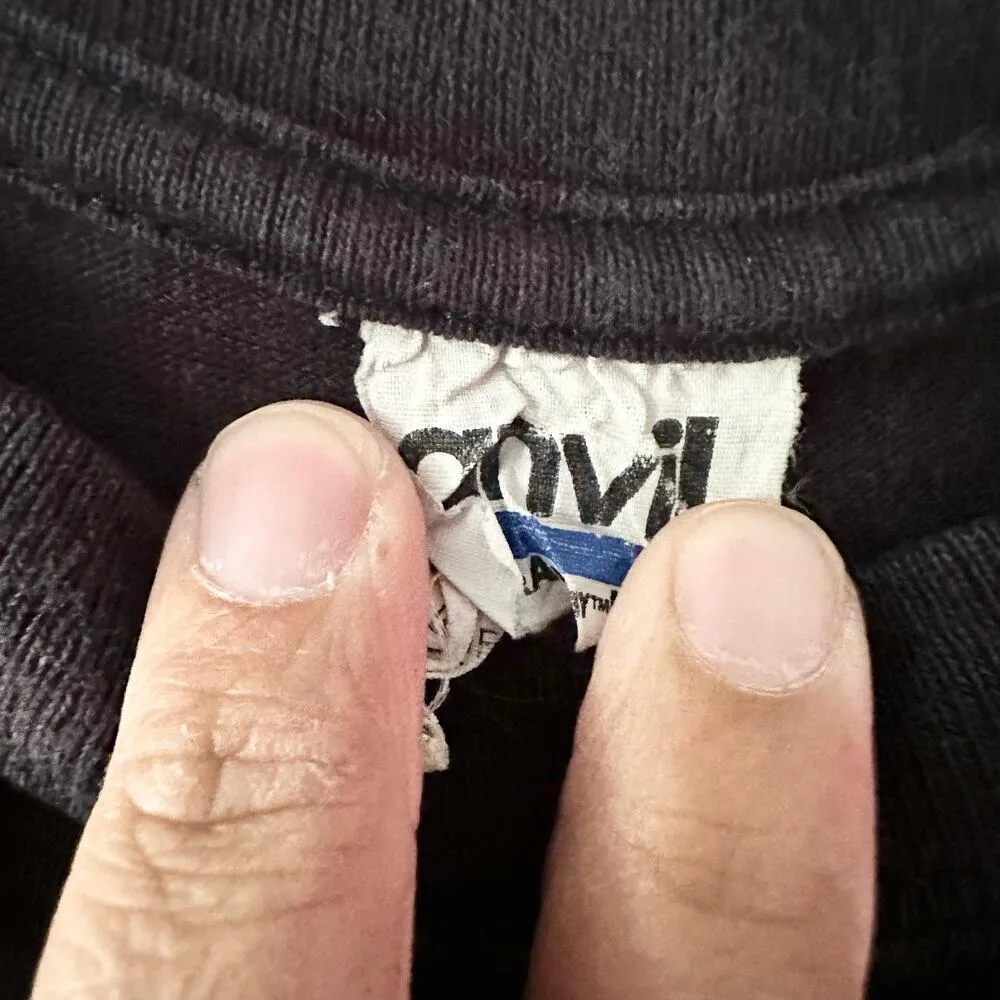 Vintage Anvil Paper Tag Black Pink Floyd Prism Pre Shrunk Cotton Tee Small - Image 6