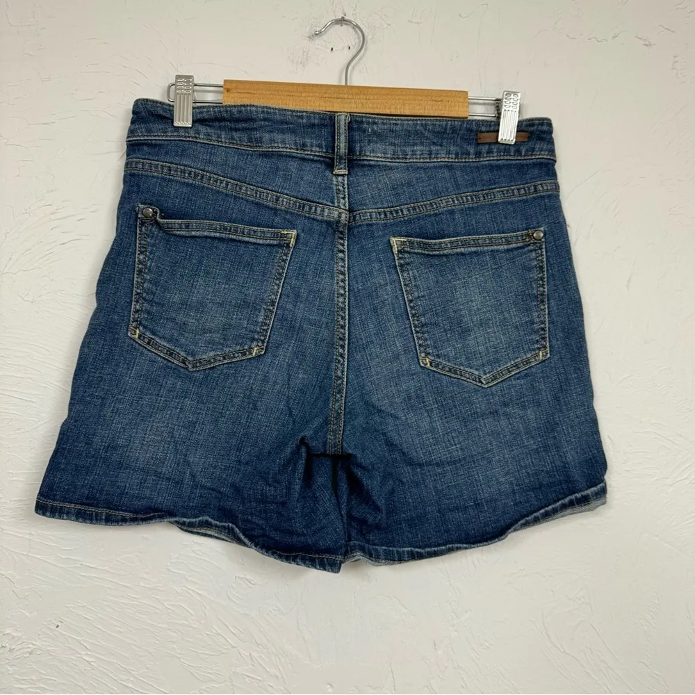 Pilcro and the Letterpress Script Jean Shorts Womens 28 Blue Denim Modest Beachy - Image 5