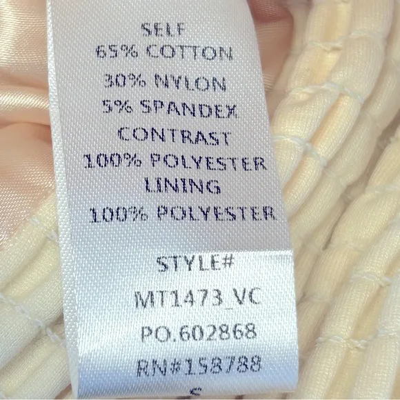 Mable‎ Princess Diaries Strapless Tulle Contrast Peplum Top Cream Size S New - Image 9