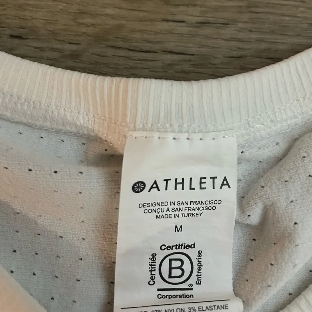 White Athleta Tank Top Size Medium - Image 3