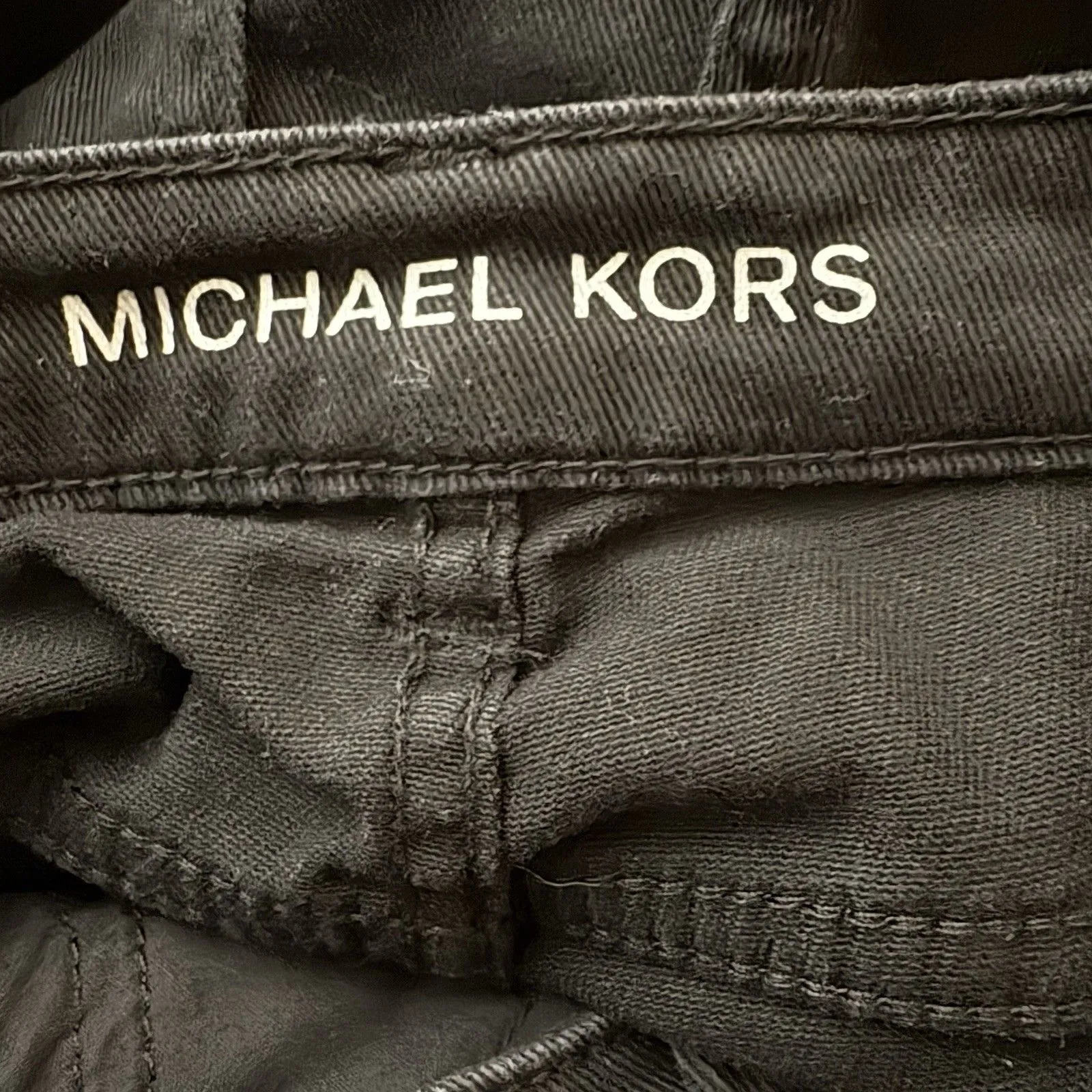 Michael Kors Skinny Jeans Size 6 Black Low Rise Pockets Womens - Image 4
