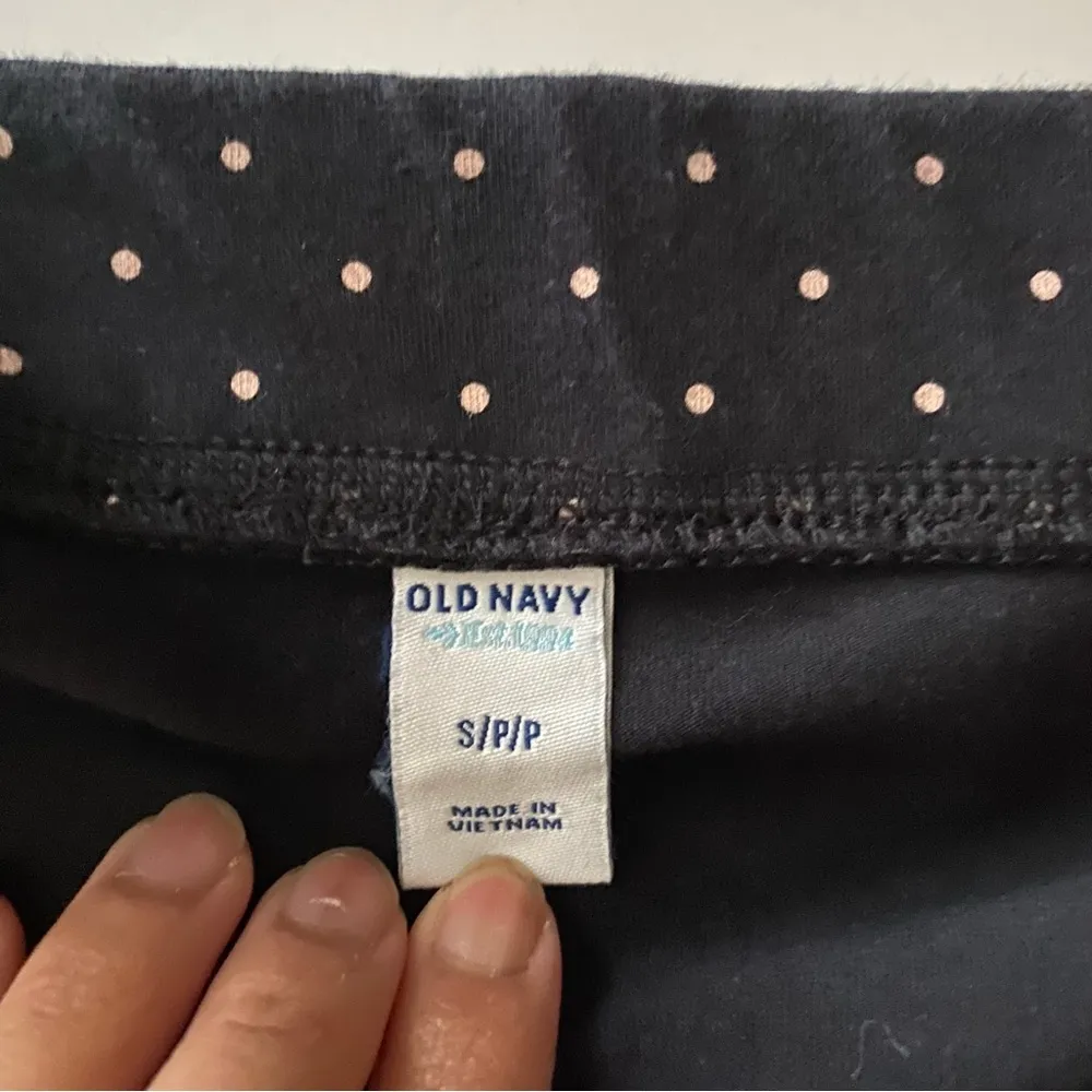 Old Navy  Navy Blue Polka Dots Midi Skirt size S - Image 3