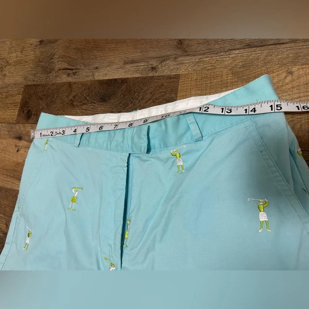 Lilly Pulitzer Aqua Pants with Yellow Stitching. NWOT - Image 4