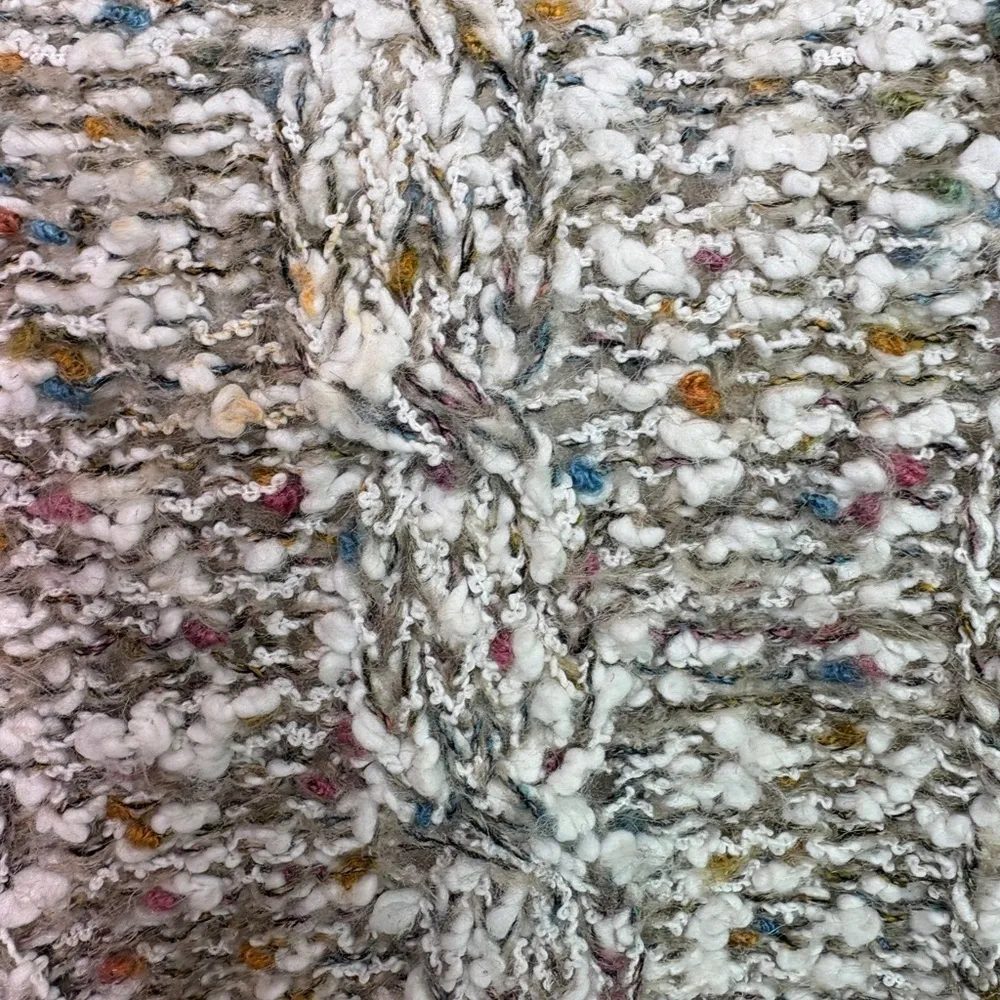 ⭐️VINTAGE Compositions Marled Knubby Knit Sleeveless Multicolor Sweater Blue Size M - Image 6