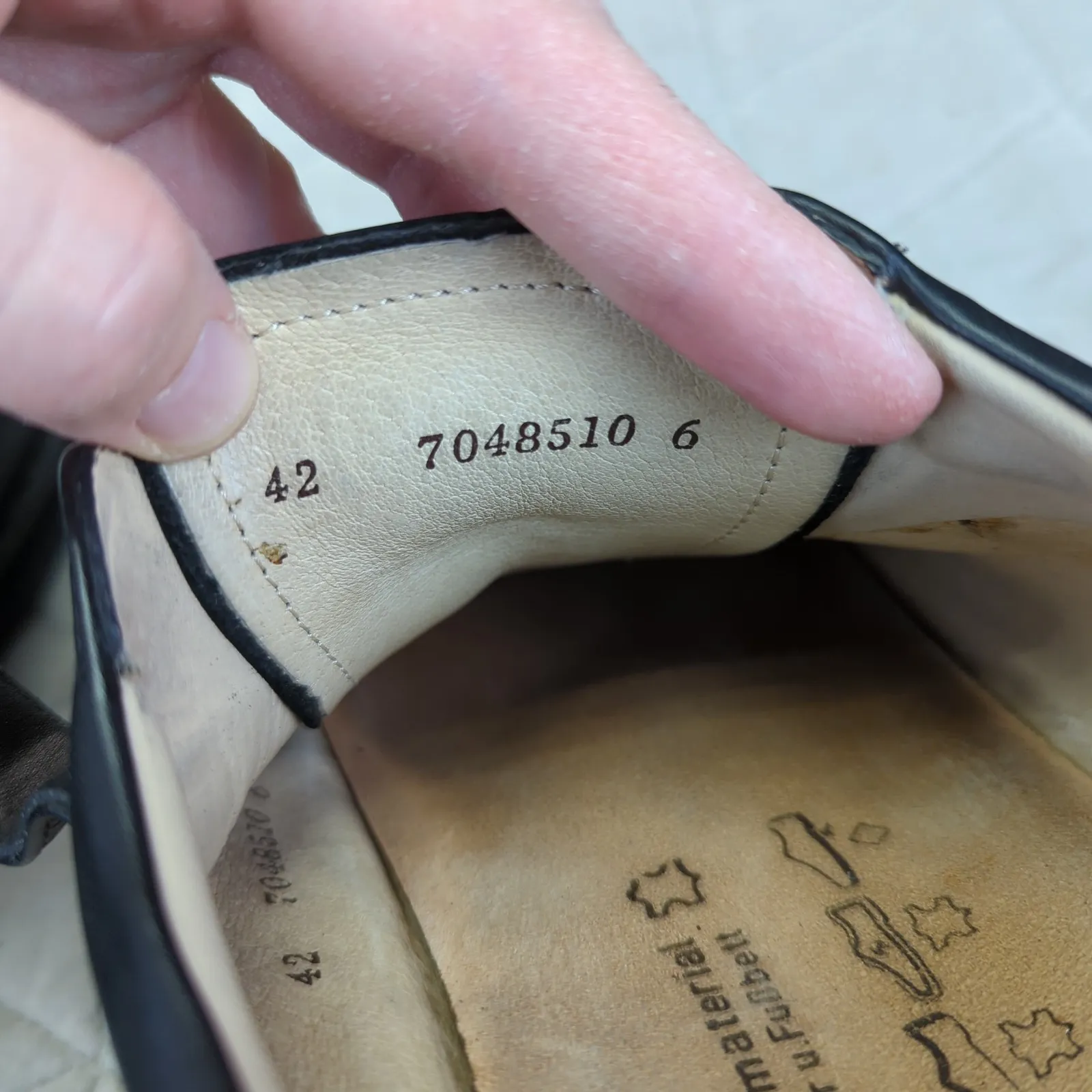 Finn Comfort Aachen Double Strap Black Leather Walking Shoes Womens 11 - Image 9