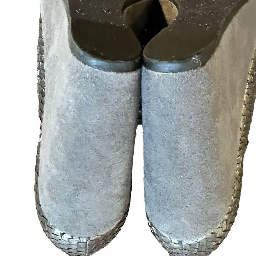 Johnston & Murphy Maddie Metallic Snakeskin Print Lace Up Wedge - Image 9