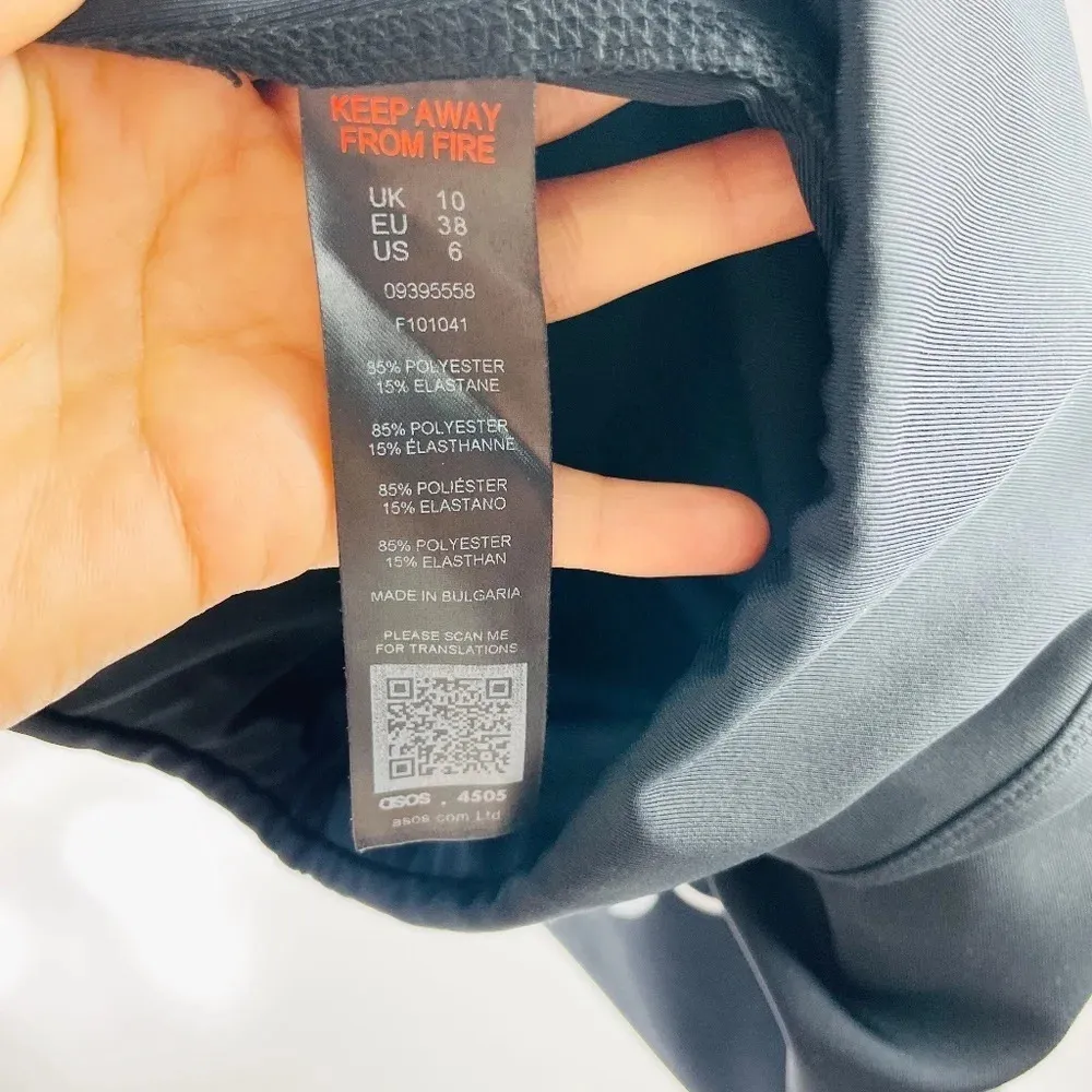 Asos 4505 Black‎ Biker Shorts Size 6 - Image 9