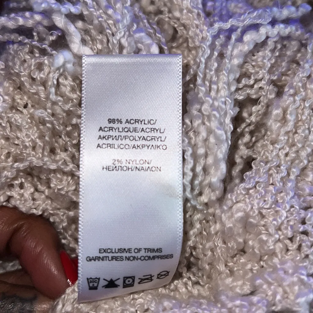 Silver Jeans🦎Sierra - Poncho Sweater With Fringe🌵 - Image 8