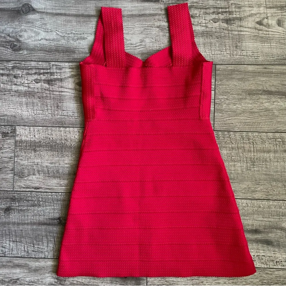 Late 2000s bright red bandage dress - Image 9