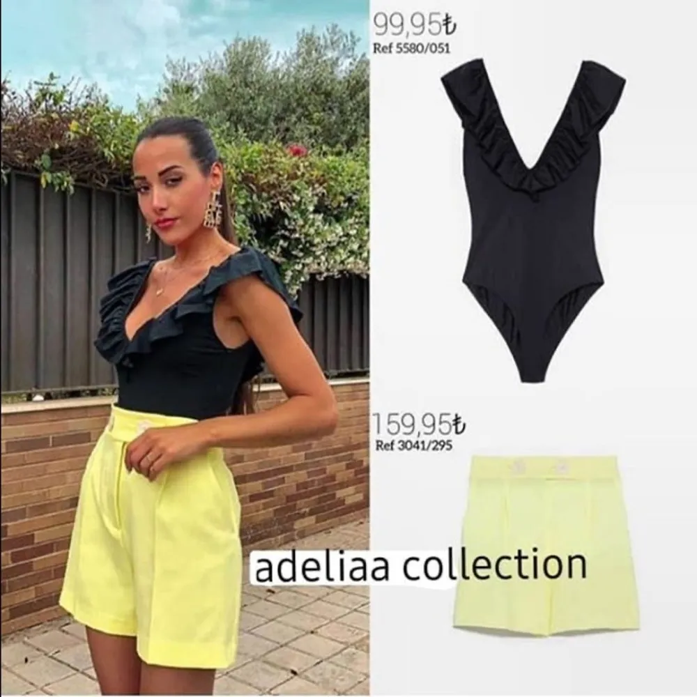 Zara HIGH WAIST SHORTS W/FRONT BUTTON&FRONT POCKET - Image 4