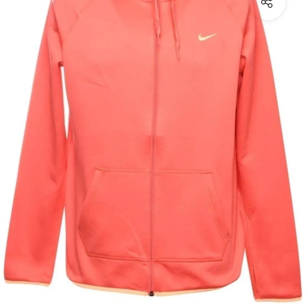 Nike zip-up hoodie/sweatshirt Dri-fit medium active wear gym wear pink/orange​​ - Image 11