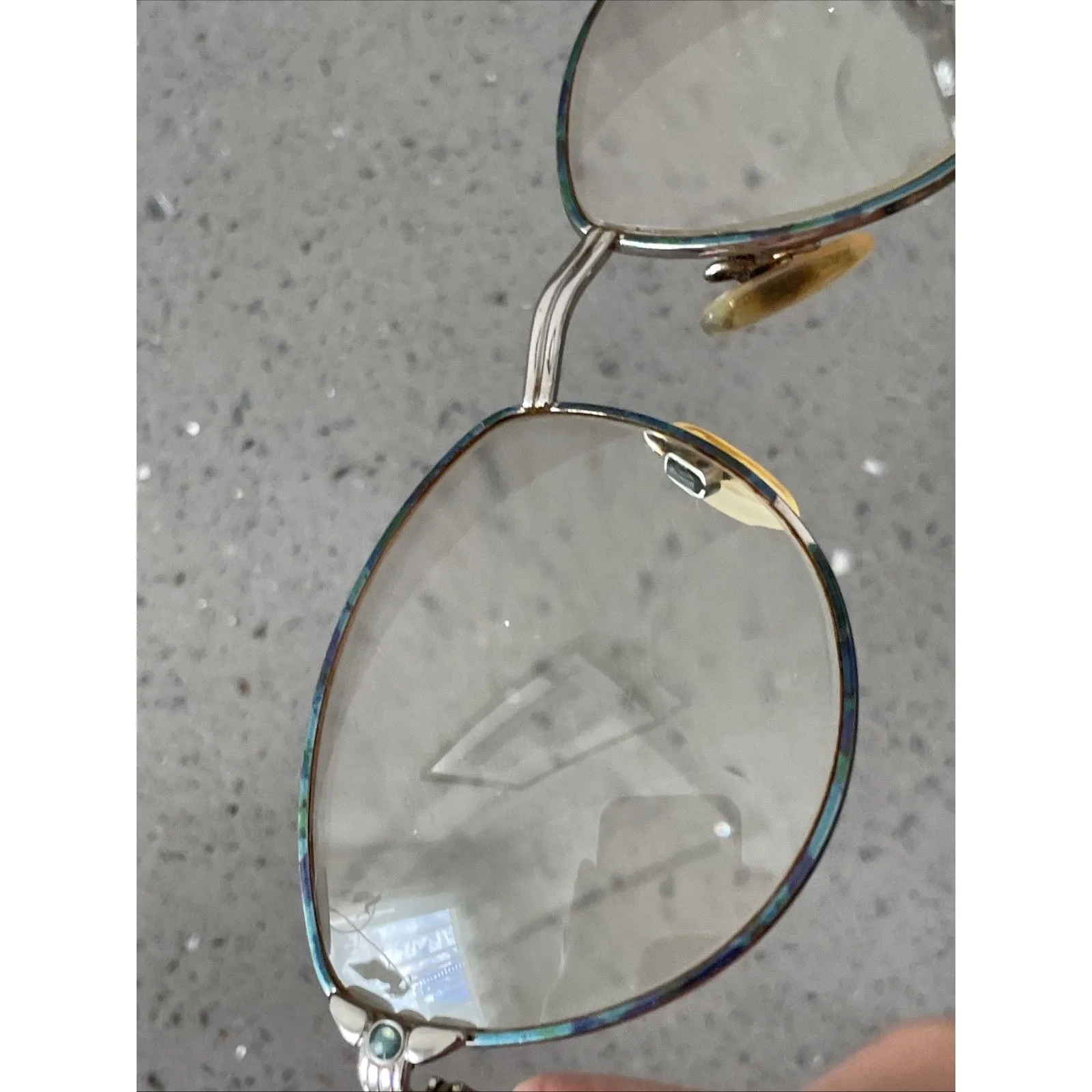 Luxottica Jody Bluegreen Italy FRAMES ONLY 54 - Image 13