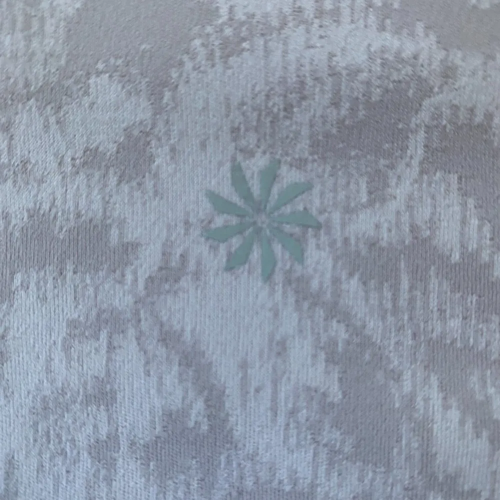 Elation Textured Tight leggings frosted floral women's size small - Image 4