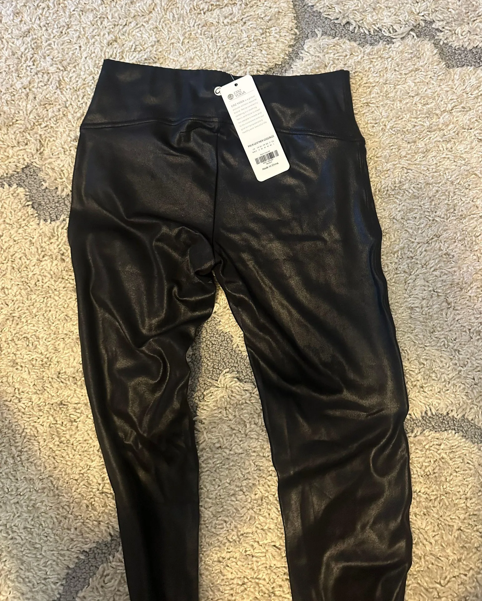 Faux Leather Leggings  - Image 3
