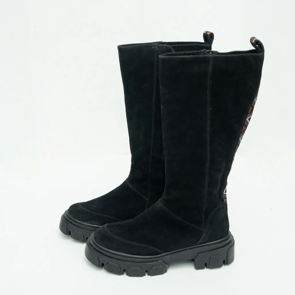 Farm Rio - The Beaded Knee High Lug Sole Boot - Image 5