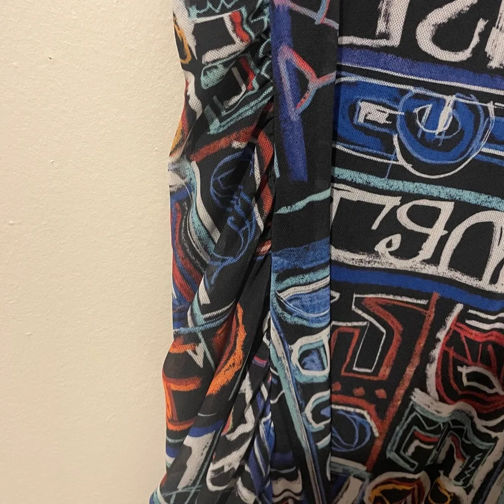 Desigual Mesh Bodycon Dress - Image 7