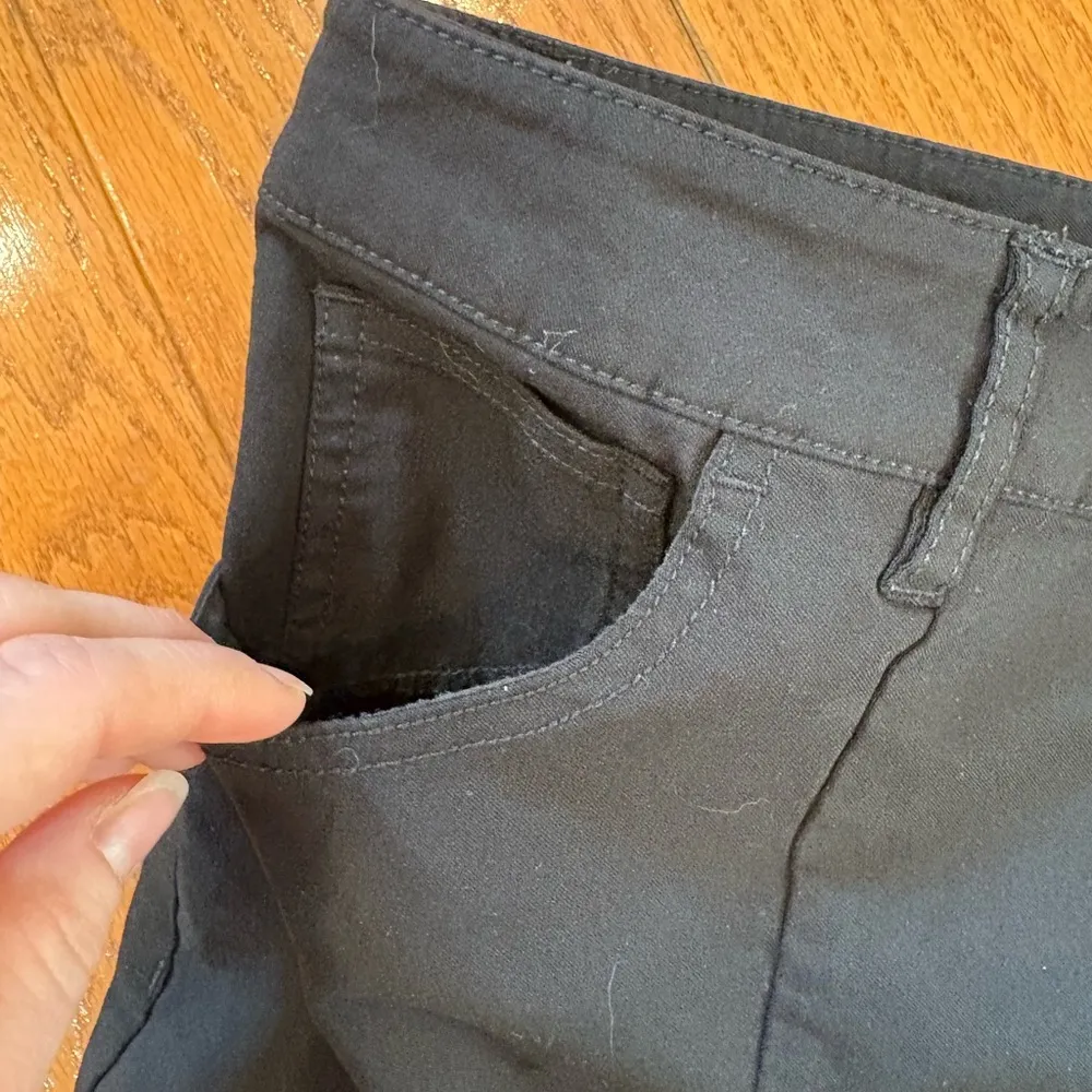 asos design black pant front slit - Image 3