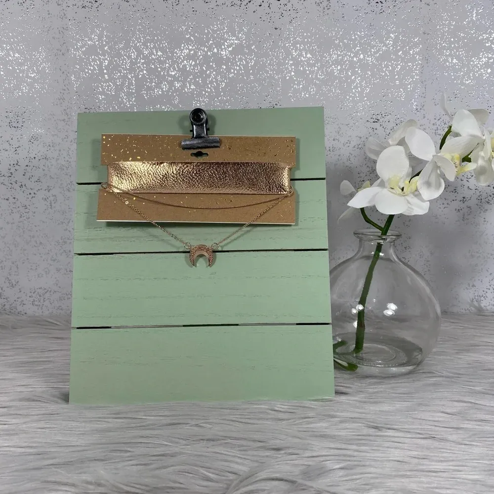 🆕 Gold Three Choker Necklace Set - Image 2