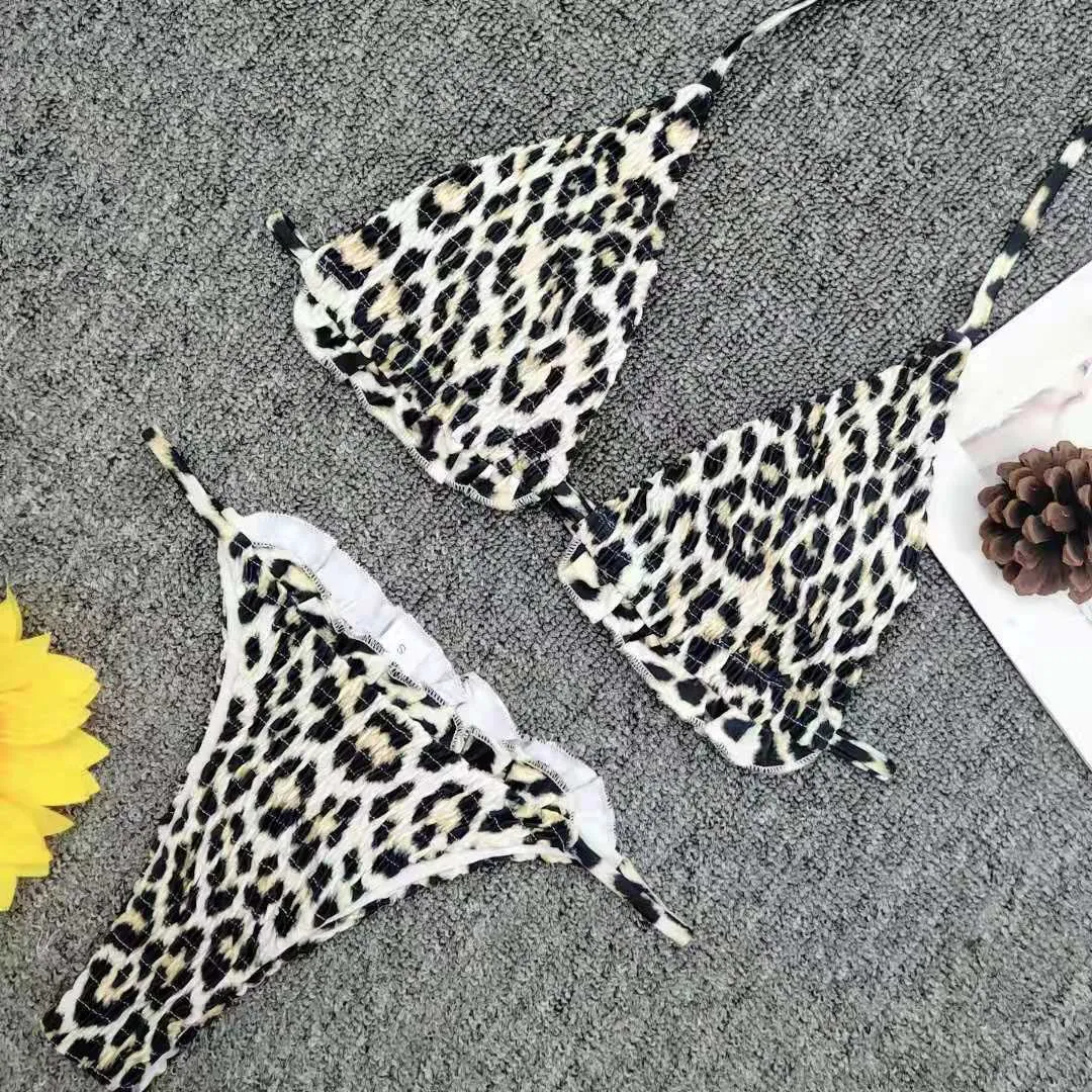 Cheetah Two Piece Bikini Set Size M - Image 4